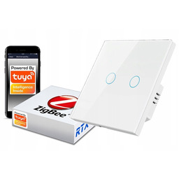 Włącznik Światła 2obw. ZigBee TUYA działa bez N