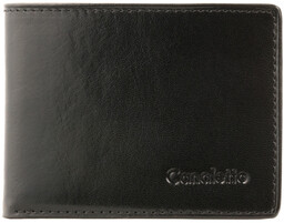 Czarny portfel męski skórzany Canaletto PM1067s164GR RFID