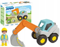 Playmobil Junior Koparka Pojazd budowlany Figurka Budowlańca 71684