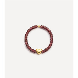 Pakamera Pierścionek pozłacany z granatami i serduszkiem Wild