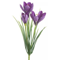 EUROFIRANY Sztuczny kwiat Flore 466147 Krokus Fioletowy