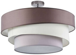 Lindby - Melia Lampa Sufitowa Grey-Brown/White/Grey/Chrome