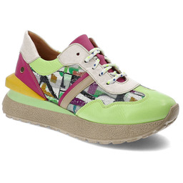 Maciejka Zielone Sneakersy Wyjątkowe Obuwie Damskie