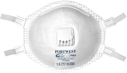 PORTWEST P303 PÓŁMASKA FFP3 Z ZAWORKIEM SPEŁNIAJĄCA TEST