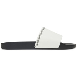 Klapki Calvin Klein Pool Slide Rubber HM0HM00981 Biały