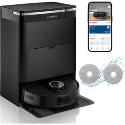 Robot odkurzająco-mopujący BOSCH BCRDW3B Czarny