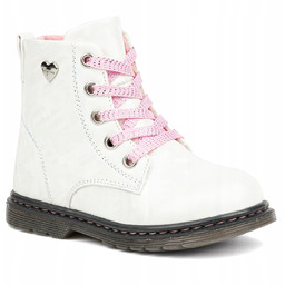 Botki trzewiki trapery holograficzne Suwak lekkie Wojtyłko 21