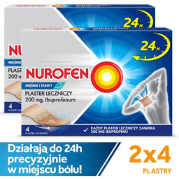 Zestaw 2x Nurofen Mięśnie i Stawy PLASTRY, 4