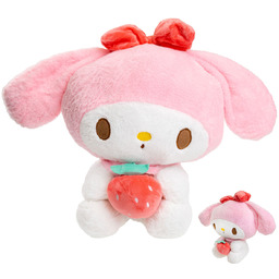 HELLO KITTY pluszowa KUROMI z truskawką miś Przytulanka
