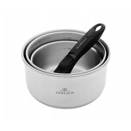 Zestaw Garnków Gerlach 4 Elementów Smart Steel indukcja