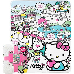 Northwest Koc narzutowy, poliester, Hello Kitty My Cute