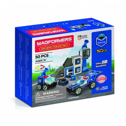 Magformers, klocki konstrukcyjne Zestaw policyjny