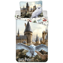 Pościel 140x200 Harry Potter Hedwiga kolorowa poszewka 70x90