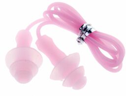 Zatyczki do uszu+pasek Vivo silikon-PVC B-2006 różowe