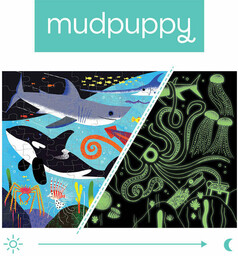 Mudpuppy, puzzle, świecące w ciemności Drapieżniki z oceanów,