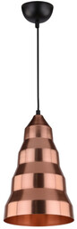 Lampa wisząca VESUVIO 31-58584 miedziany/czarny 1x40W E27