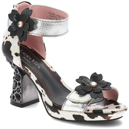 Laura Vita Sandały damskie, cholewka ze skóry naturalnej