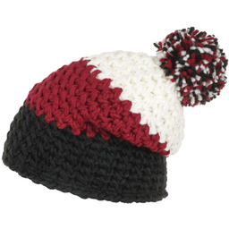 Everest Pom Pom Beanie, bordowy, One Size