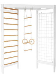 Ma?piszon Drabinka gimnastyczna Cherry Fun 4w1 Biało-drewniana