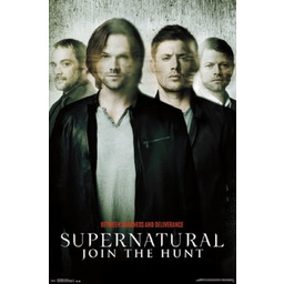 Supernatural Join The Hunt Maxi plakat drewniany, wielokolorowy,