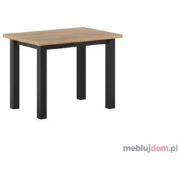 Stół MONTE 70x100, Dąb złoty craft + czarny
