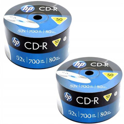 Płyty Hp Cd-r 700MB 100 Szt. Do Archiwizacji