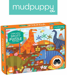 Mudpuppy, puzzle, obserwacyjne Park dinozaurów, 12 el.