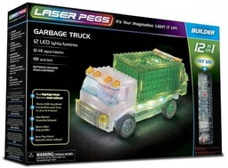 Laser Pegs Klocki 12 W 1 Garbage Truck