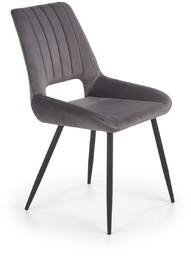 Krzesło k404 popielaty (tkanina velvet) halmar