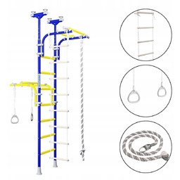 Drabinka gimnastyczna dla dzieci Transformer z drążkiem