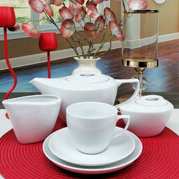 Chodzież City C001 Białe Serwis Zestaw Kawowy