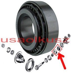 Łożysko wałka atakującego przedniego mostu zewnętrzne Jeep Grand