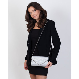 TOREBKA damska WIECZOROWA KOPERTÓWKA mała elegancka wizytowa BROKAT