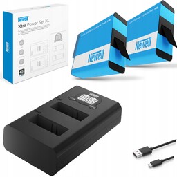 Newell Dl-usb-c ładowarka dwa akumulatory GoPro 8