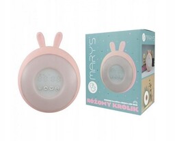 Budzik Lampka Nocna Led Rgb Różowy Królik, Mary's