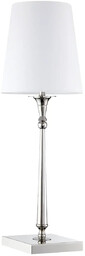 Stołowa lampa Austin T01210NI-WH Cosmolight tkanina abażur nikiel