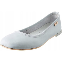 Art Baleriny Damskie Skórzane Wsuwane Niebieskie 42 Ż7M