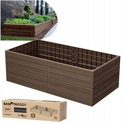 Grządka Warzywniak 149x75x25CM Rabata Ogrodowa Podwyż. Skrzynia