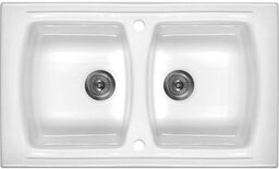 Deante LUSITANO ZCL 620N Ceramiczny Biały połysk Zlewozmywak