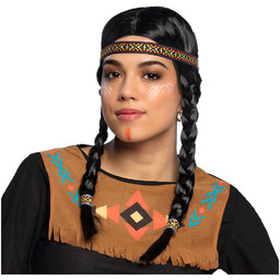 Peruka indiańska Kewanee z opaską