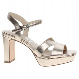 TAMARIS CZÓŁENKA DAMSKIE ZŁOTE NA OBCASIE 39 J6A