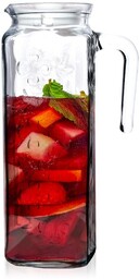 Dzbanek szklany z pokrywką 1,2 l