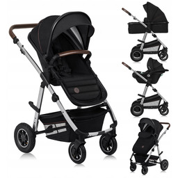 Wózek 3w1 Gondola Spacerówka Fotelik Lionelo Lo-amber 3IN1