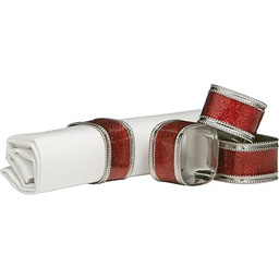 Premier Housewares Kwadratowe błyszczące pierścienie na serwetki -