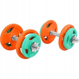 Hantle powlekane/gumowane regulowane 2 x10kg