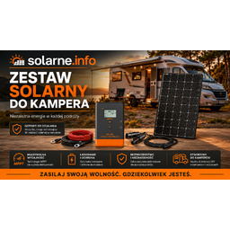 Zestaw zasilania 100W do kampera, łódki, działka -