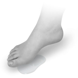 Żelowa pół-wkładka metatarsalna na płaskostopie poprzeczne (step gel)