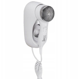 Suszarka do włosów hotelowa biała ścienna 1400W