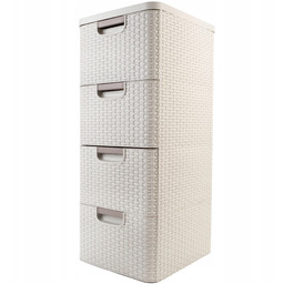 Curver Regał Z 4 Szufladami Szafka Komoda Łazienkowy