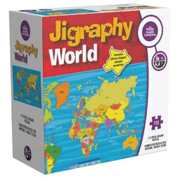 Jigraphy World Map Jigsaw Puzzle by The Happy